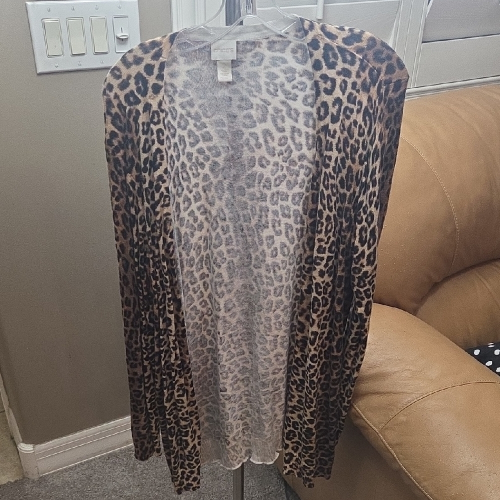 Chico's Neutral Toned Knit Cardigan